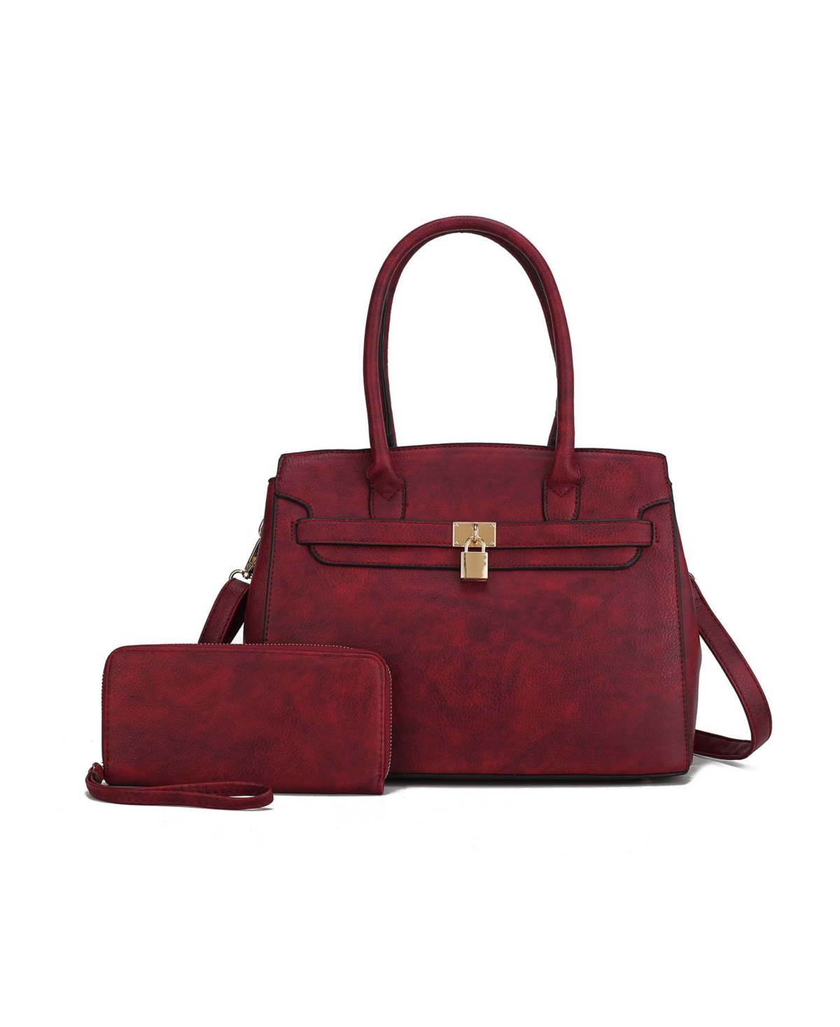 Mkf Collection Bruna Satchel Bag with a Matching Wallet by Mia K