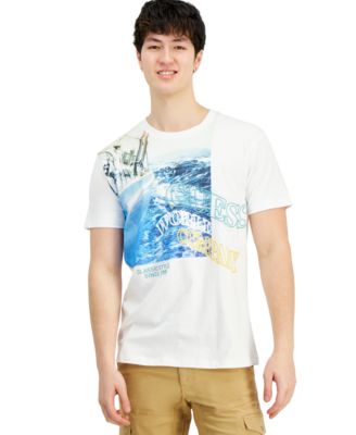 GUESS - Men's Boat Logo Graphic Crewneck T-Shirt