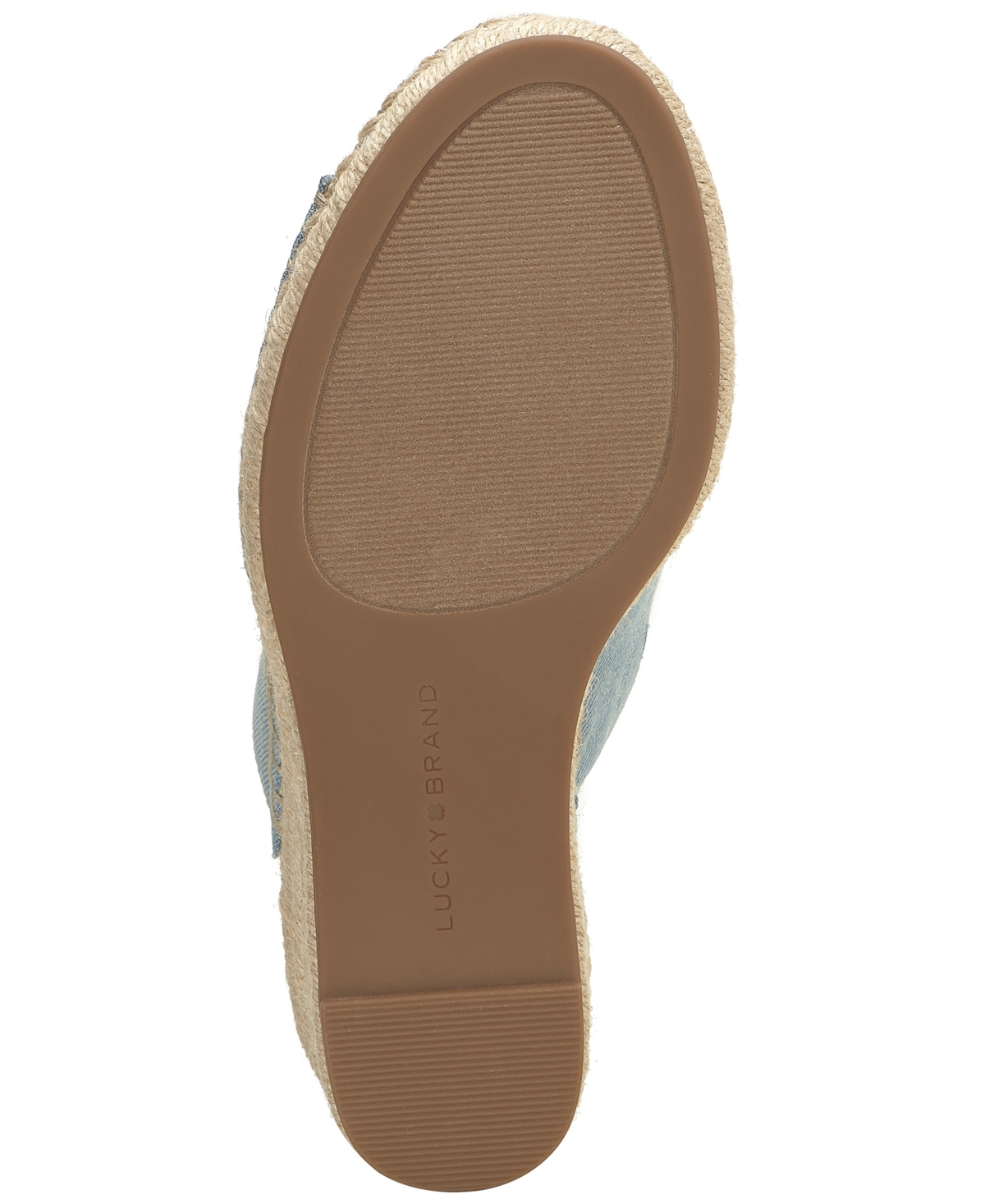 Shop Lucky Brand Women's Cabriah Espadrille Wedge Heel Sandals In Sandstorm Leather