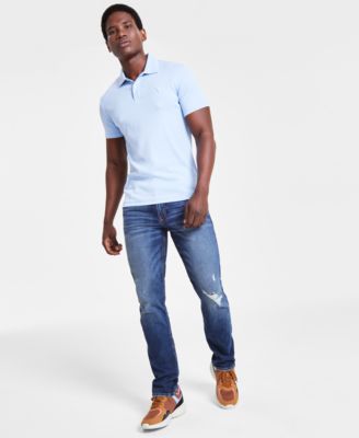 Shop Guess Mens Nolan Polo Slim Tapered Jeans In Calabasas Wash