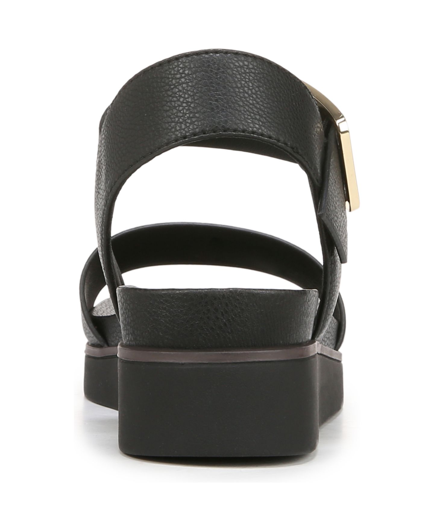 Женские сандалии LifeStride Gillian Platform Flat, цвет: Чёрная искусственная кожа — фото 4