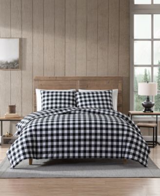 Eddie Bauer - Mountain Plaid Black Comforter Set, King