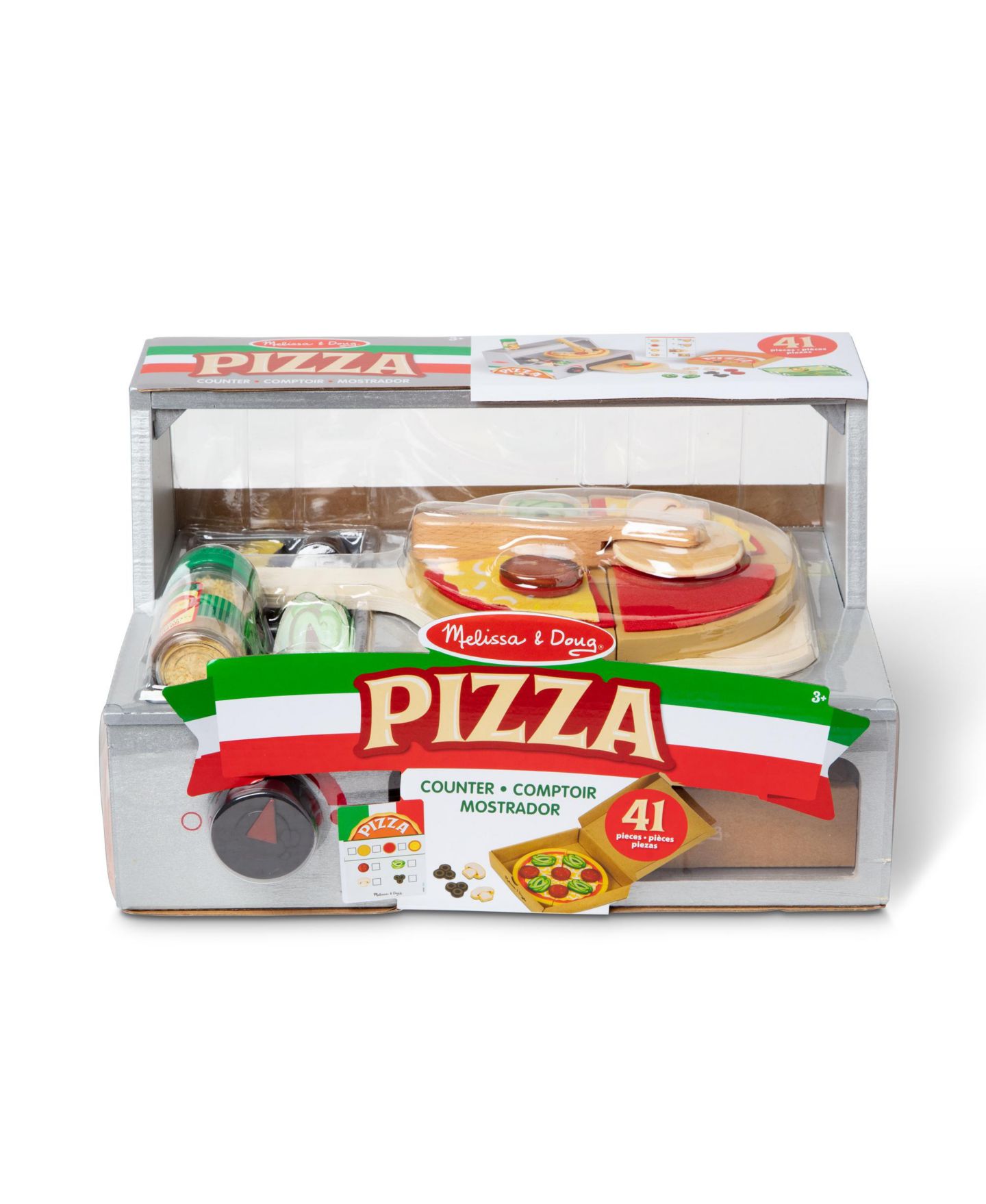 Детские игрушки Melissa and Doug Top & Bake 41-Piece Pizza Play Set, Ages 3+ — фото 2