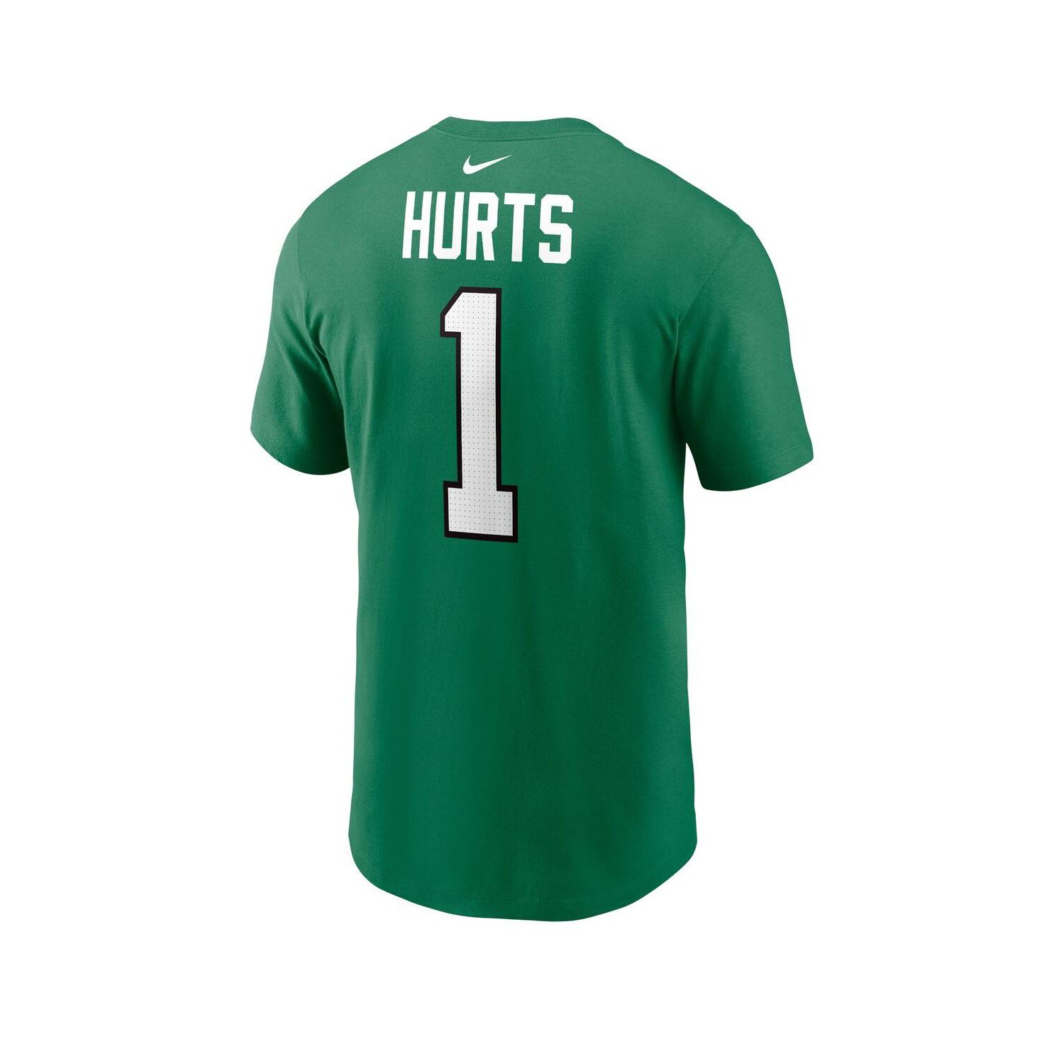 Men's Jalen Hurts Kelly Green Philadelphia Eagles Alternate Player Name & Number T-shirt