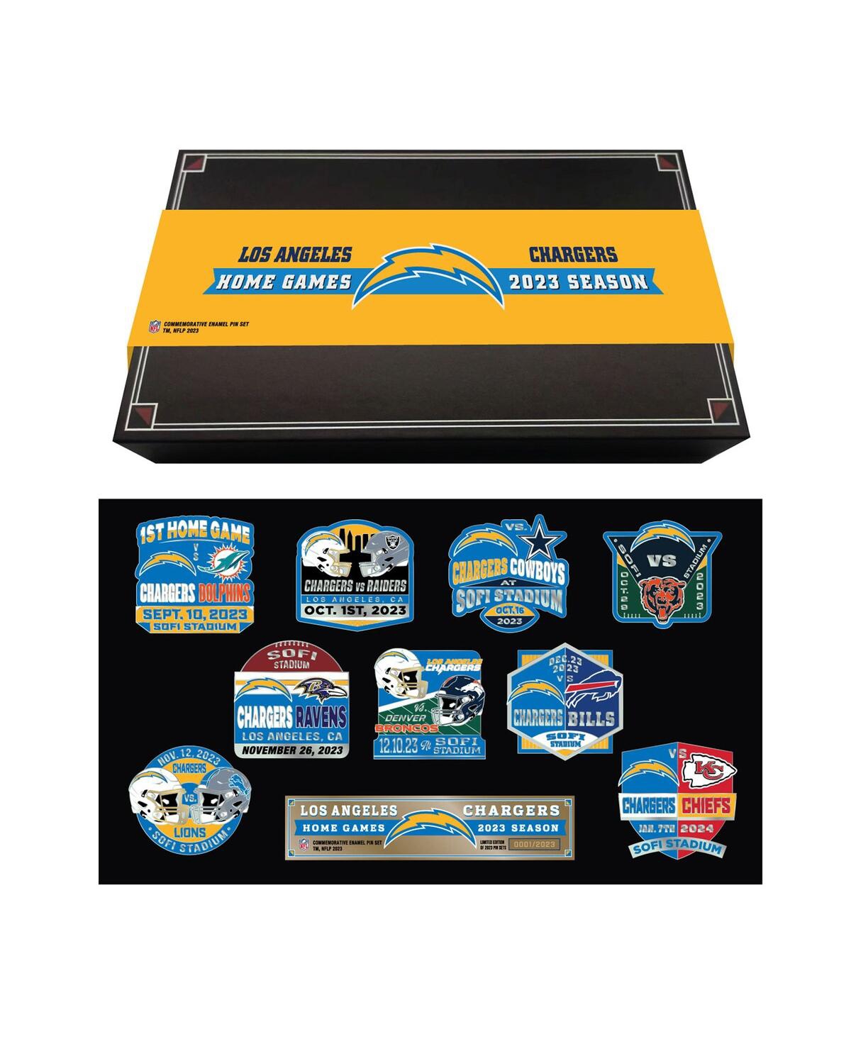 Los Angeles Chargers 2023 Game Day Pin Collector Set - Yellow, Black
