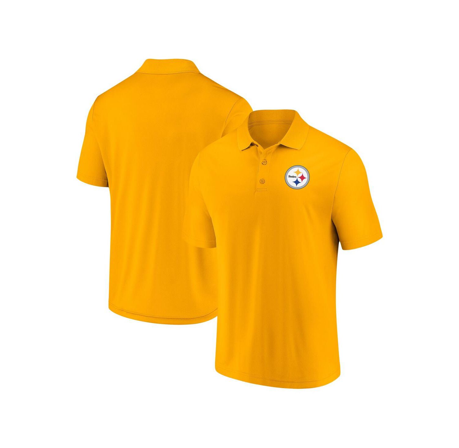 Men's Gold Pittsburgh Steelers Component Polo Shirt