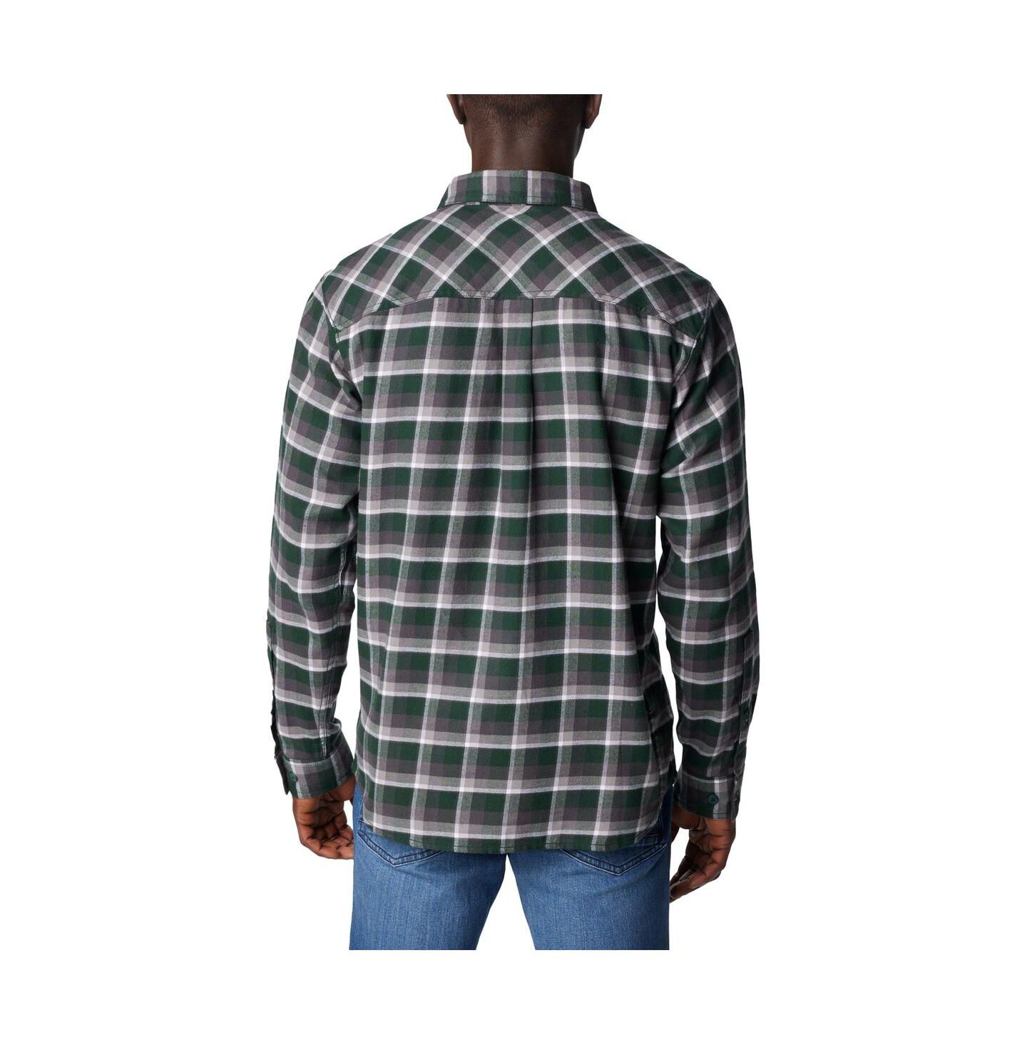 Мужская рубашка Columbia Green Michigan State Spartans Flare Gun Flannel Long Sleeve — фото 2
