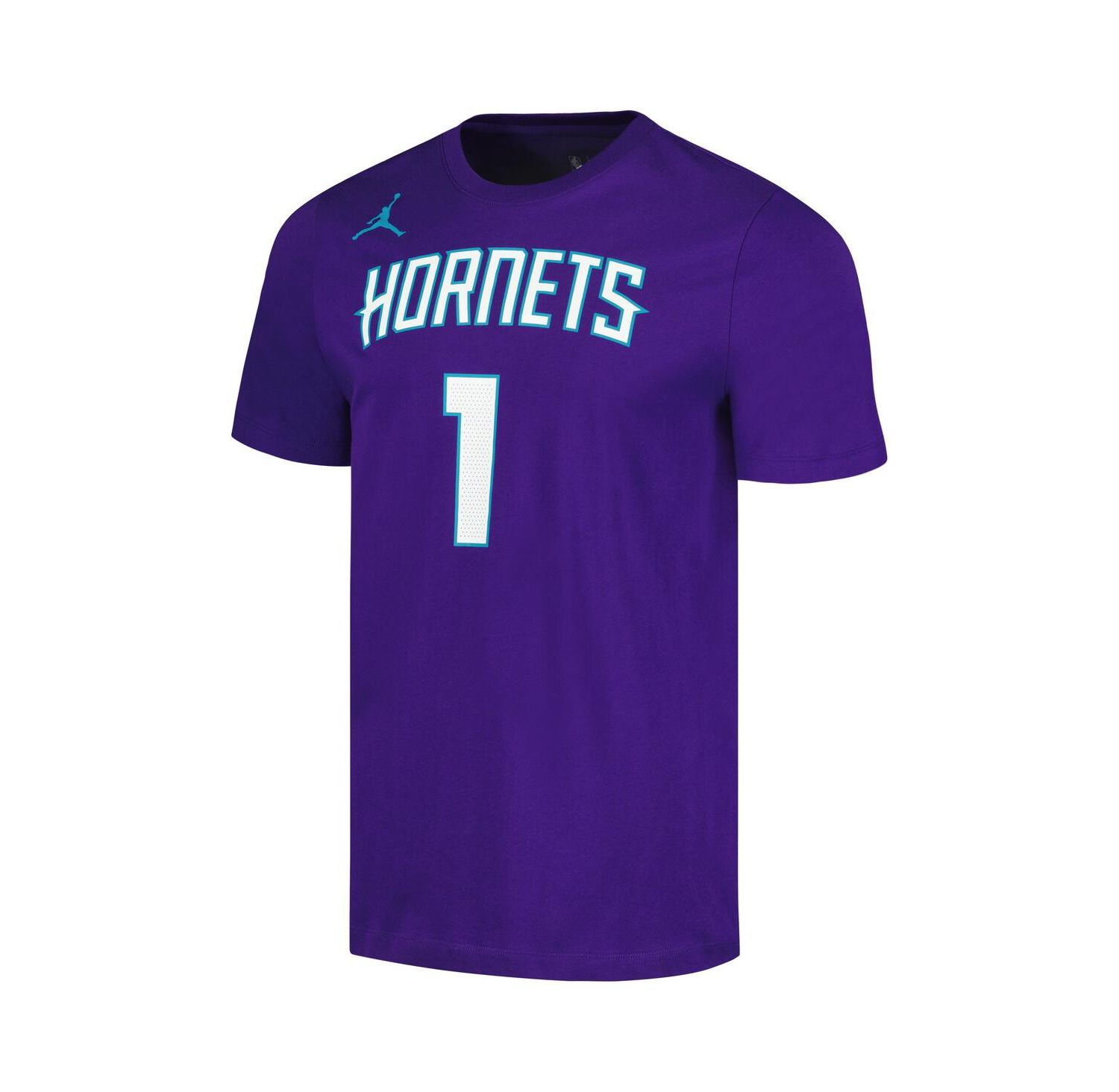 Men's LaMelo Ball Purple Charlotte Hornets 2022/23 Statement Edition Name and Number T-shirt