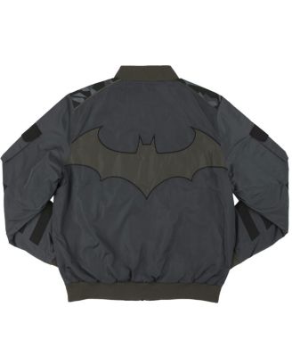 Men's Gray Batman Tactical Full-Zip Bomber Jacket - Macy's