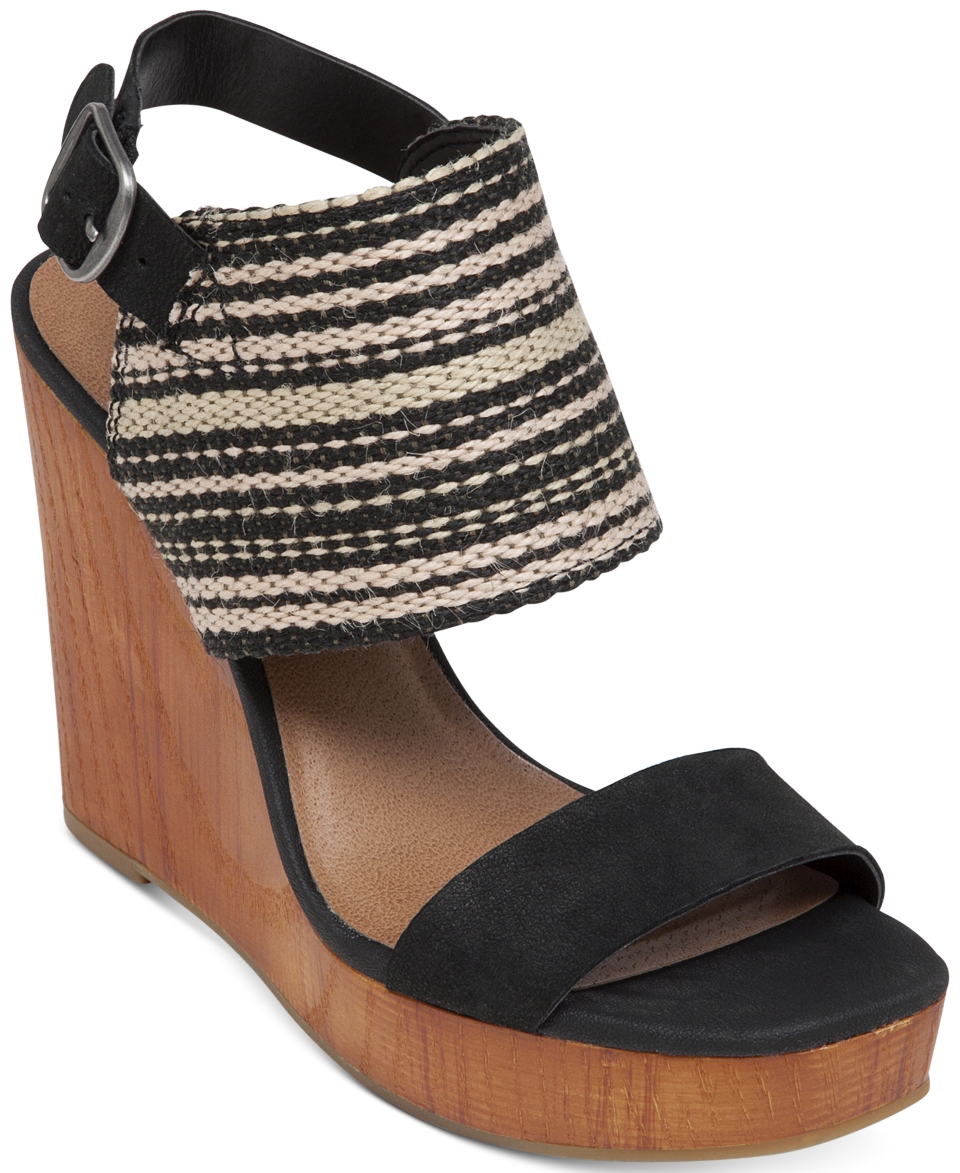 Lucky Brand Womens Lapaloma Platform Wedge Sandals   Sandals   Shoes