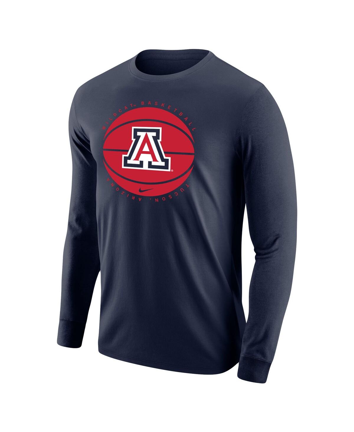 Men's NikeArizona Wildcats Basketball Long Sleeve T-shirt - Navy