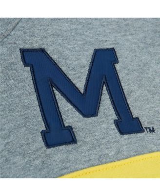 Men's Navy Michigan Wolverines Head Coach Pullover Hoodie