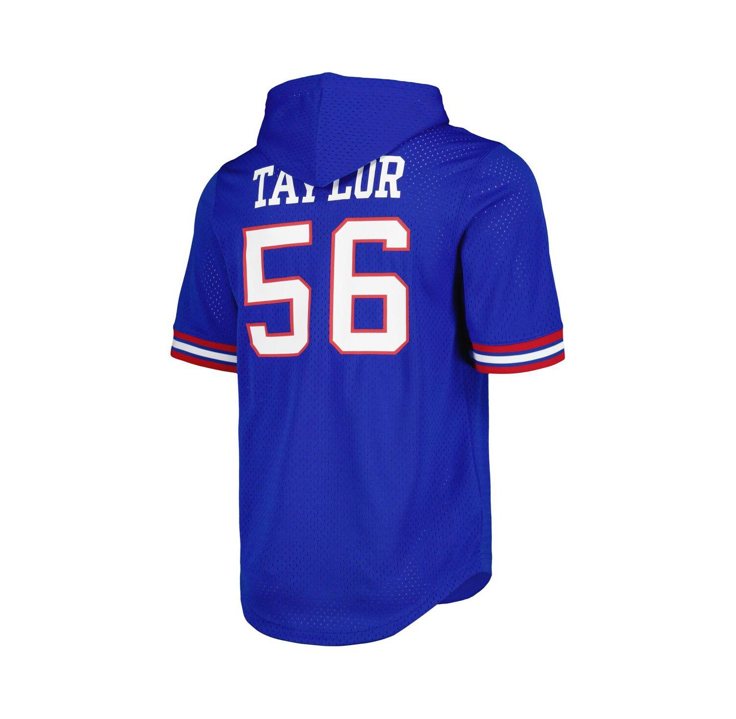 Men's Lawrence Taylor Royal New York Giants Retired Player Name and Number Mesh Hoodie T-shirt