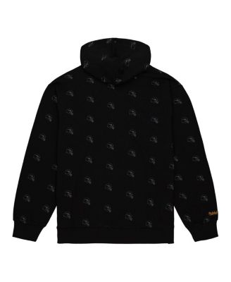 Men's Black Minnesota Vikings Allover Print Fleece Pullover Hoodie