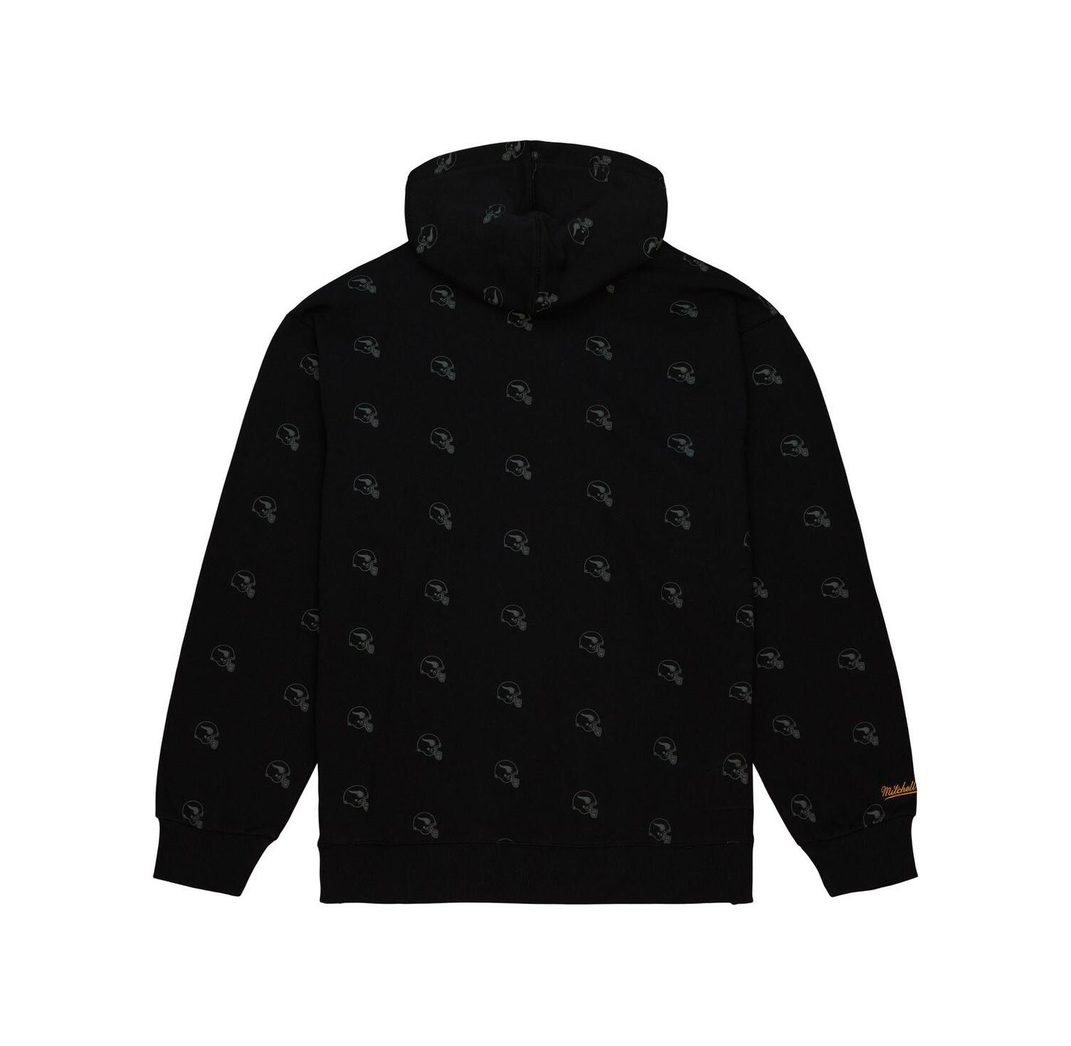 Men's Black Minnesota Vikings Allover Print Fleece Pullover Hoodie