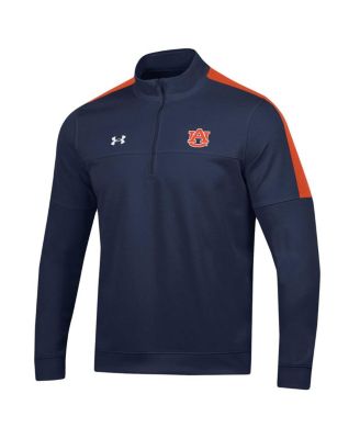 Men's Navy Auburn Tigers Midlayer Half-Zip Jacket