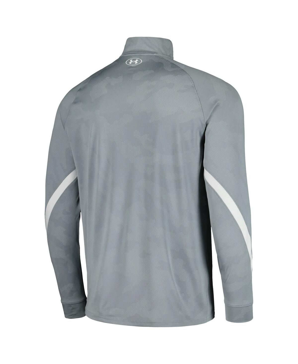 Men's Under ArmourMaryland Terrapins Game Day Camo Raglan Quarter-Zip Top - Steel