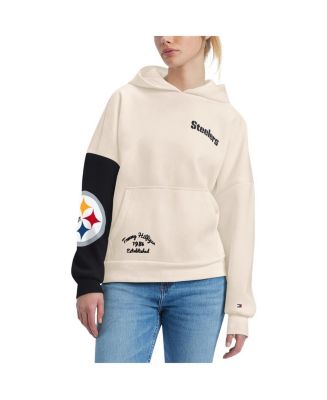 売れ筋商品|||トミー ヒルフィガー パーカー・スウェットシャツ アウター レディース Women's Cream, Black Pittsburgh Steelers Harriet Pullover Hoodie Cream, Black Tommy Hilfiger Women's Cream, Black Pittsburgh Steelers