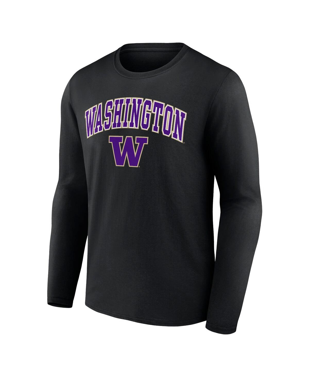 Men's FanaticsWashington Huskies Campus Long Sleeve T-shirt - Black