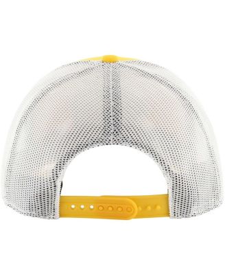 Men's Gold Golden State Warriors Semi Patch Trucker Adjustable Hat