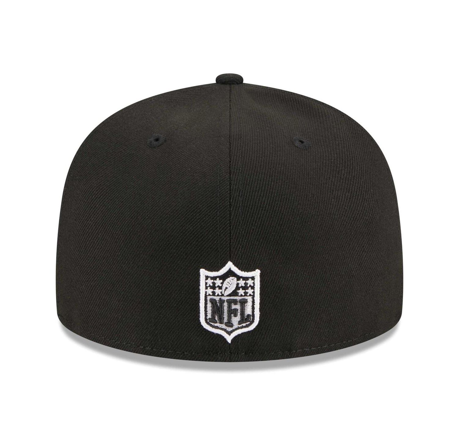 Men's Black Philadelphia Eagles Main Patch 59FIFTY Fitted Hat