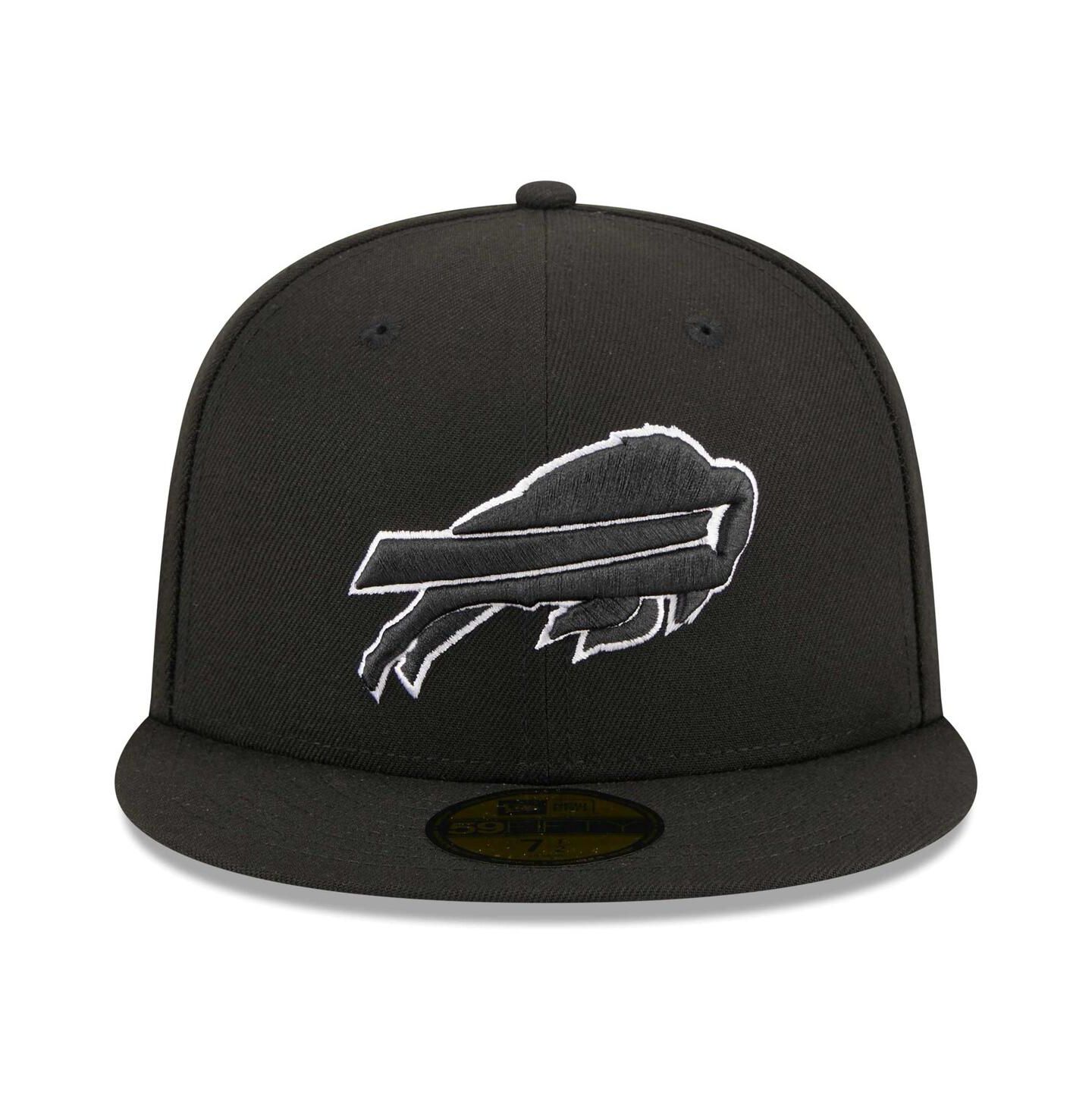 Мужская бейсболка New Era Buffalo Bills Main Patch 59FIFTY, Black — фото 3