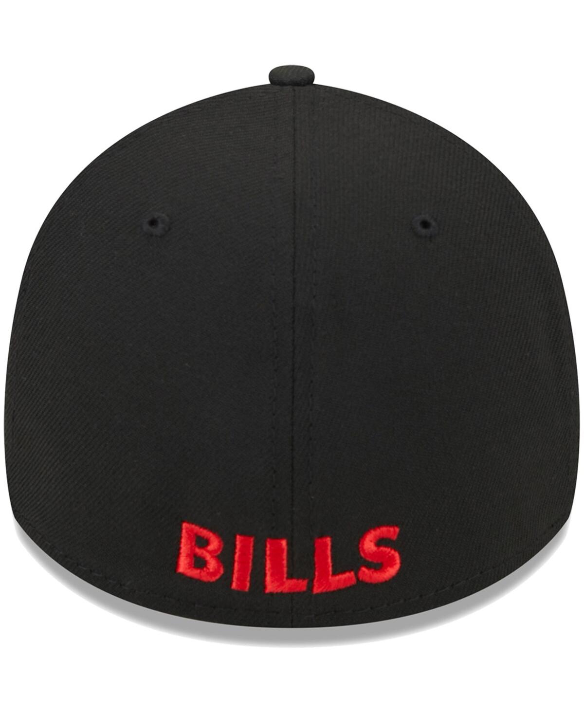 Men's New EraBuffalo Bills Throwback Main 39THIRTY Flex Hat - Black