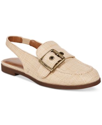Zodiac - Women's Eve Buckled Slingback Tailored Loafer Flats