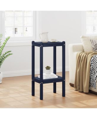 36" Outdoor Adirondack HDPE 2-Tier Patio Side Table