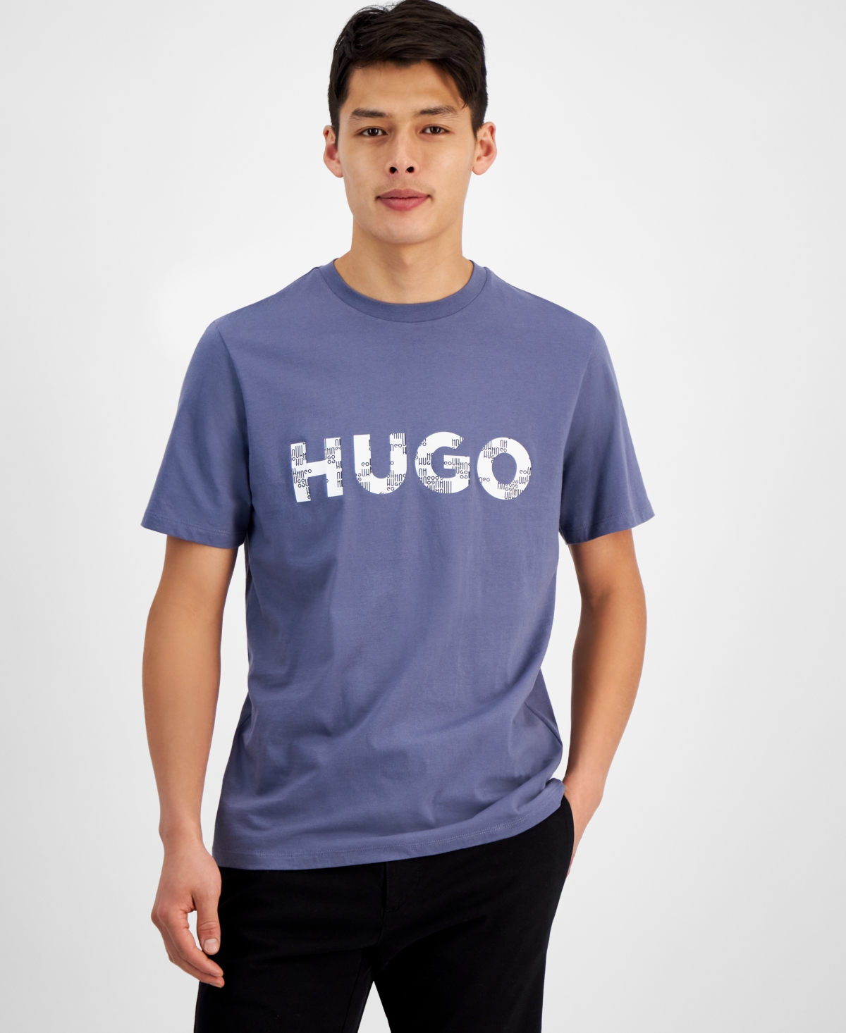 Shop Hugo By  Boss Men's Regular-fit Logo Graphic T-shirt, Created For Macy's In Amalfi Blue