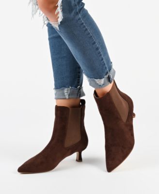 Women's Tenlee Wide Width Pointed Toe Kitten Heel Dress Booties