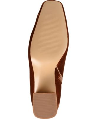 Women's Hazara Wide Width Velvet Block Heel Dress Booties