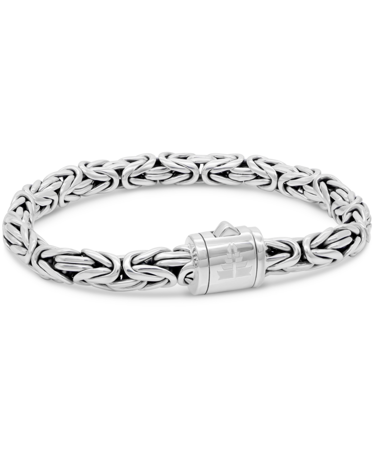 Borobudur Oval 7mm Chain Bracelet in Sterling Silver - Silver