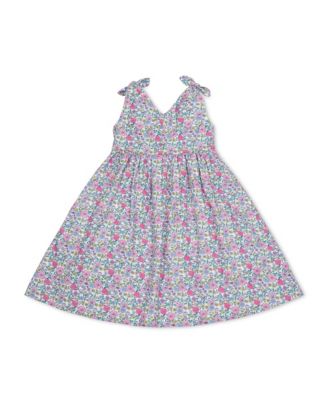 Toddler Girls Sleeveless Bow Shoulder Swing Dress