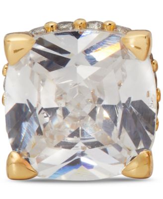 Cubic Zirconia Square Stud Earrings