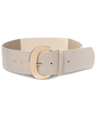 Giani Bernini - Women's Wide Faux-Leather-Panel Stretch Belt