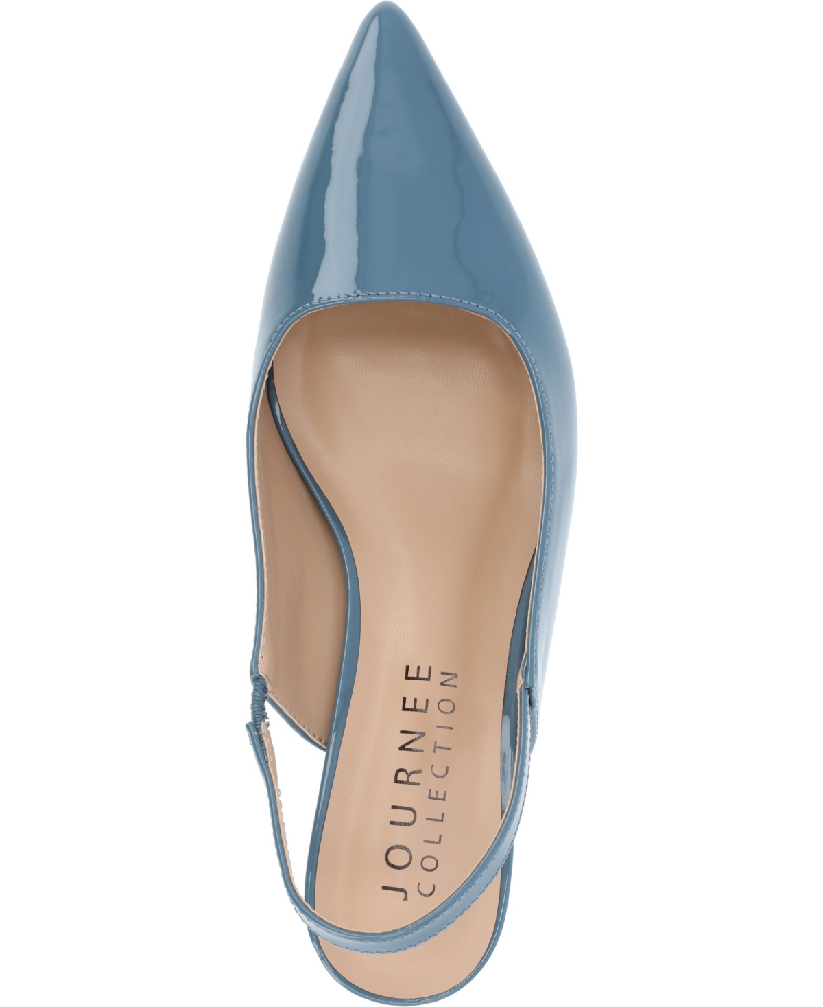 Journee Collection Paulina Slingback Pump In Blue Patent