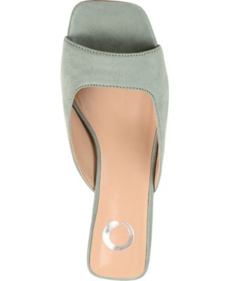 Women's Larna Square Toe Slip On Kitten Heels