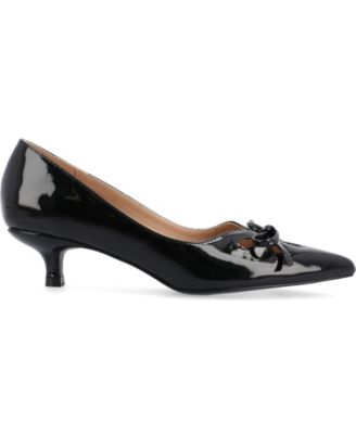 Women's Lutana Wide Width Pointed Toe Kitten Heel Pumps