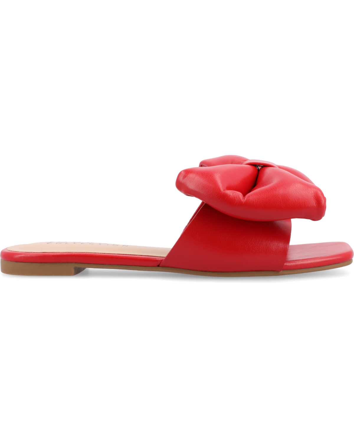 Journee Collection Womens Fayre Flat Sandals In Red