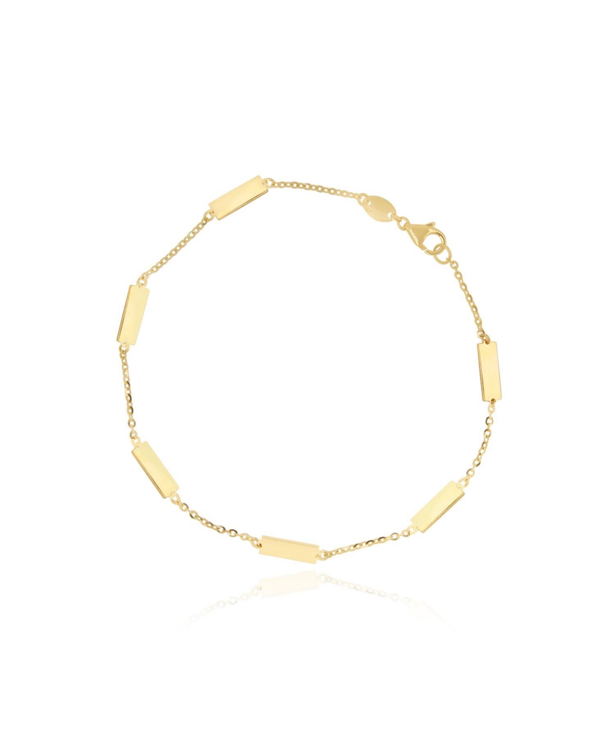 Gold Bar Chain Bracelet - Gold