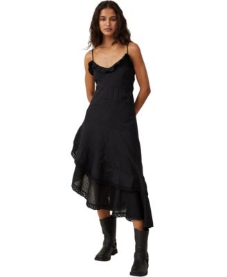 Women s Milly Spliced Asymmetrical Midi Dress