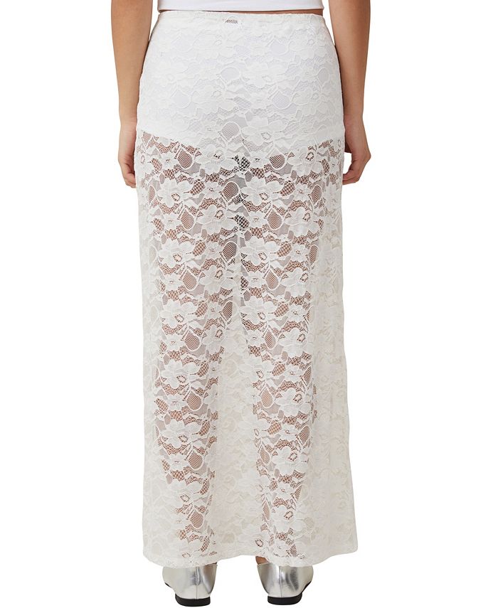 Cotton Lace Top + Skirt