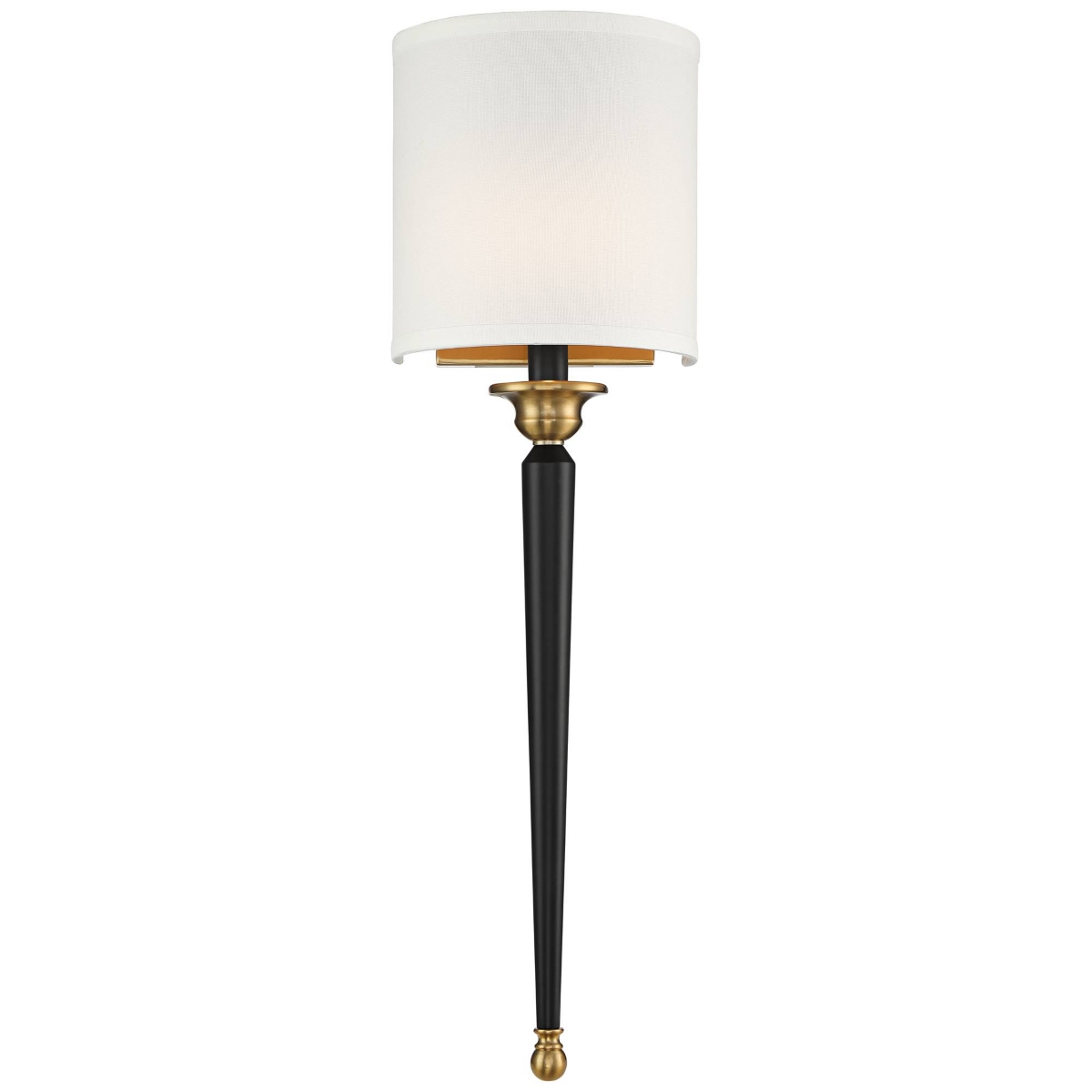 Arletta Modern Wall Sconce LightingBrass Metal Hardwired 7 1/2