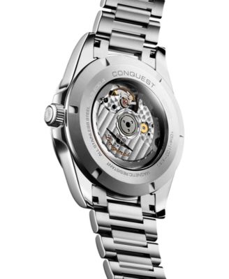 Men's Swiss Automatic Conquest Stainless Steel Bracelet Watch 41mm