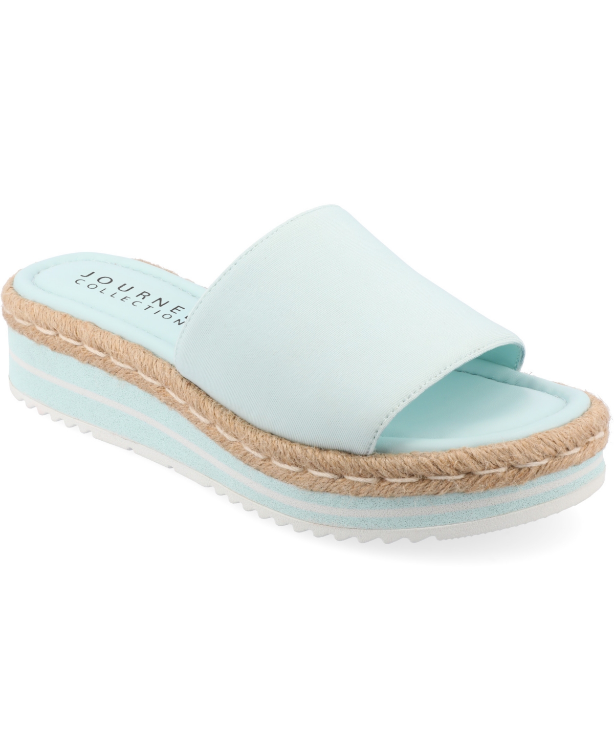 Journee Collection Rosey Wedge Sandal In Blue