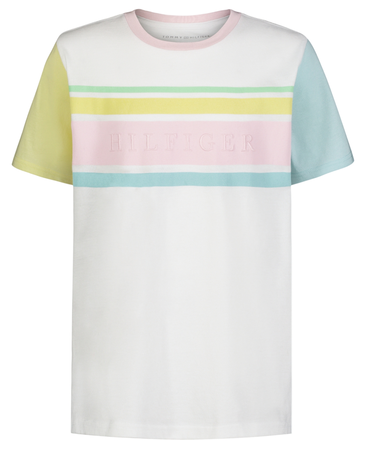 Tommy Hilfiger Little Boys Pastel Lines Short Sleeve T-shirt