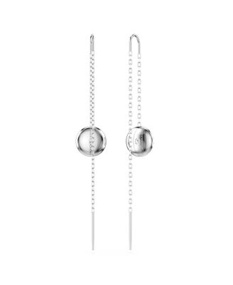 White, Rhodium Plated or Rose-Gold Tone Meteora Drop Earrings