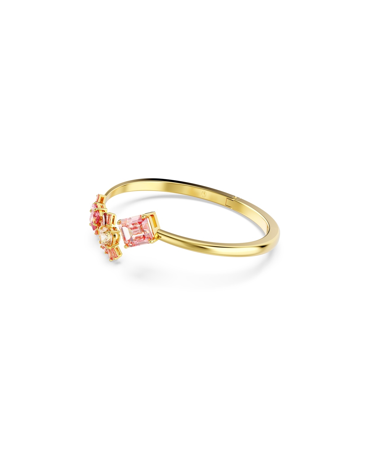 Swarovski Mixed Cuts, Gold-Tone Gema Bangle Bracelet - Pink
