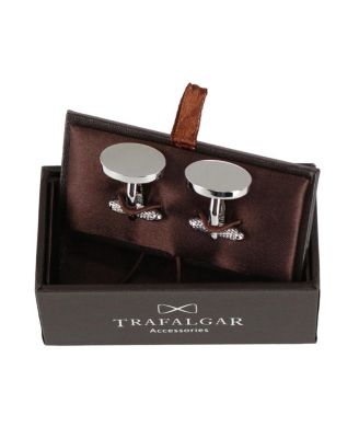 Asher Oval Brass Engravable Cufflinks